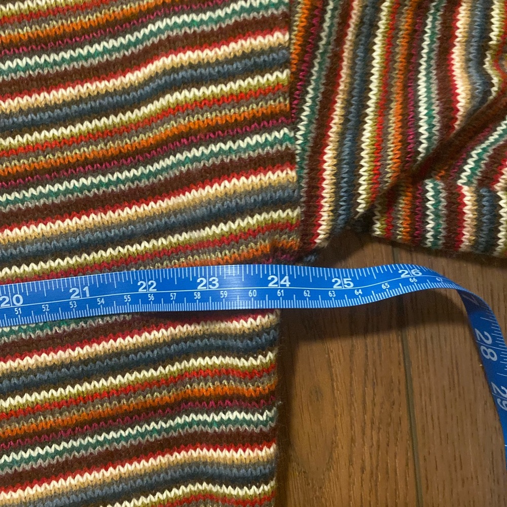 Rokoko Colorful Striped Open-Front Cardigan, Californian, free spirited inspired - Picture 8 of 8
